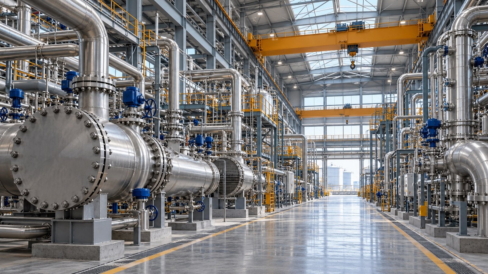 Illustrative industrial setting for petrochemicals
